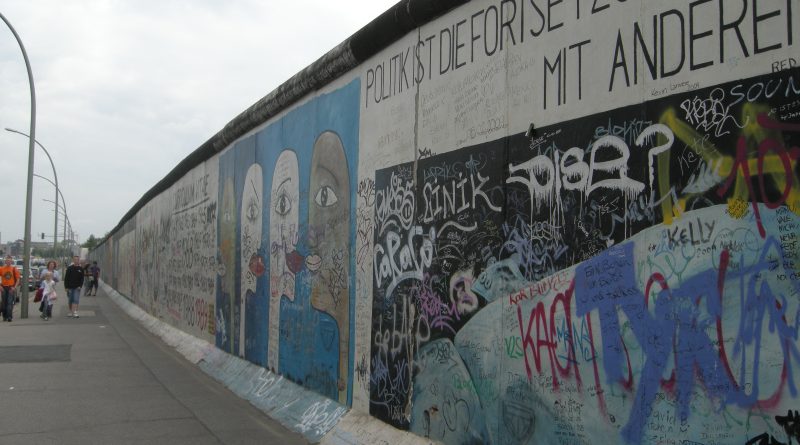 A part of the Berlin Wall at the East Side Gallery in Berlin, Germany. (Mia Bennett)