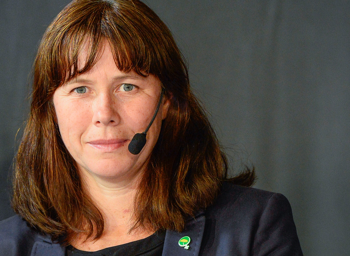 Åsa Romson, Sweden's environment minister, pictured above in September 2014. (Jonathan Nackstrand/AFP/Getty)