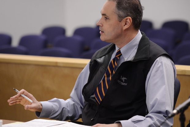 Assistant district attorney Brian Sullivan, photographed in a Barrow courtroom on Nov. 12, 2013, was shot and killed in Barrow Monday night. (Marc Lester / Alaska Dispatch News)