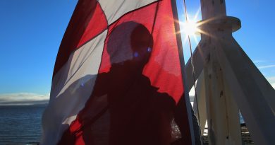 The Greenlandic flag in territory's capital city of Nuuk. The incumbent Siumut party narrowly won a snap election in November 2014. (Joe Raedle/Getty Images)