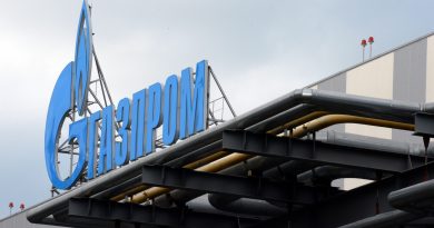 Gazprom's logo. (Yuri Kadobnov/AFP/Getty Images)