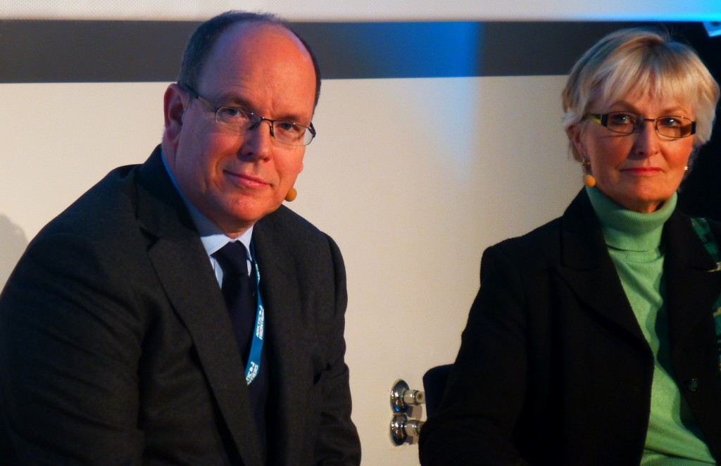 Prince Albert and Fran Ulmer. (Irene Quaile)
