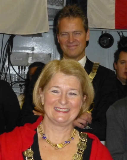 The rector of Tromso UiT Arctic University of Norway Anne Husbeckk and the mayor of Tromso Jens Johan Hyort have reason to be happy with the attendance at this year’s Arctic Frontiers event. (Irene Quaile)