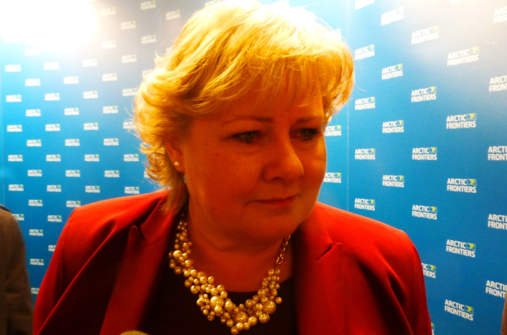 Norwegian PM Solberg wants to combine climate protection with Arctic gas. (Irene Quaile)