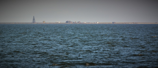 Kara Sea with Beloye Ostrov north of the Yamal Peninsula. (Thomas Nilsen/Barents Observer)