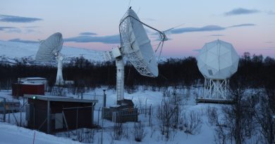 Data from polar orbit satellites is received and processed at KSAT in Tromso. I was able to visit in January. (Irene Quaile)