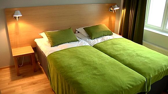 Empty beds at an Imatra hotel in eastern Finland. (Yle)