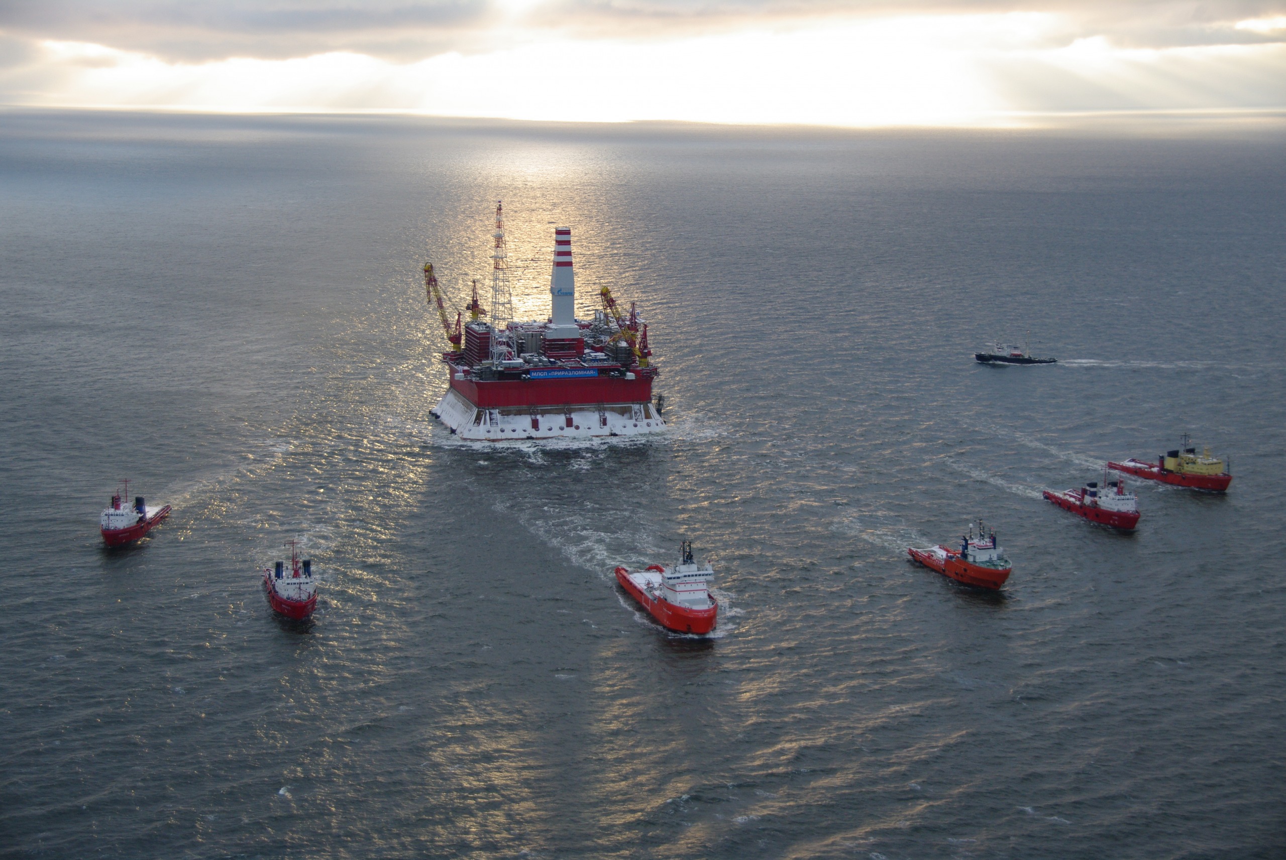 Prirazlomnaya platform. (Gazprom)
