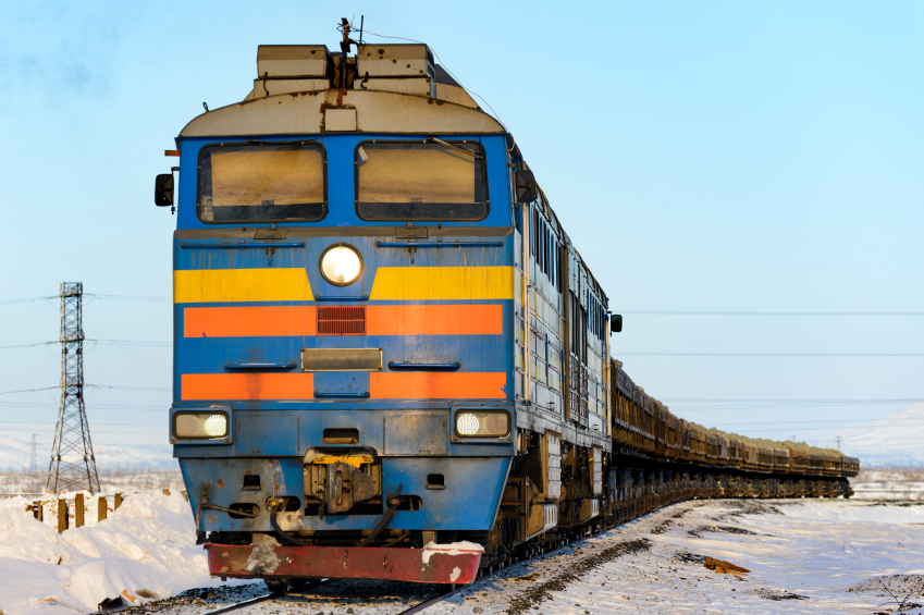 A freight train in Norilsk, Russia. (iStock)