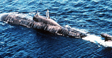 This undated file photo shows a Russian nuclear submarine. (STR/AFP/Getty Images)