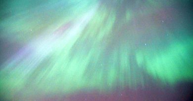 Aurora over Stockholm. (Kris Boswell/Sveriges Radio)