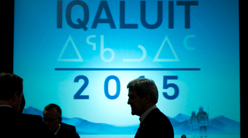 United States Secretary of State John Kerry leaves a news conference at the Arctic Council Ministerial meeting Friday, April 24, 2015 in Iqaluit, Nunavut. Ministers from the eight Arctic nations and the leaders of northern indigenous groups form the Council. (Paul Chiasson/The Canadian Press)