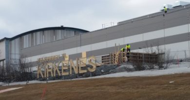 The new shopping centre in Kirkenes is set to open in June. (Thomas Nilsen/Barents Observer)