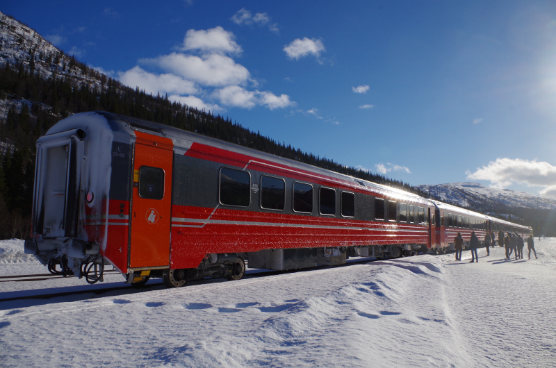 A brief stop along the Nordland Railway. (Mia Bennett)