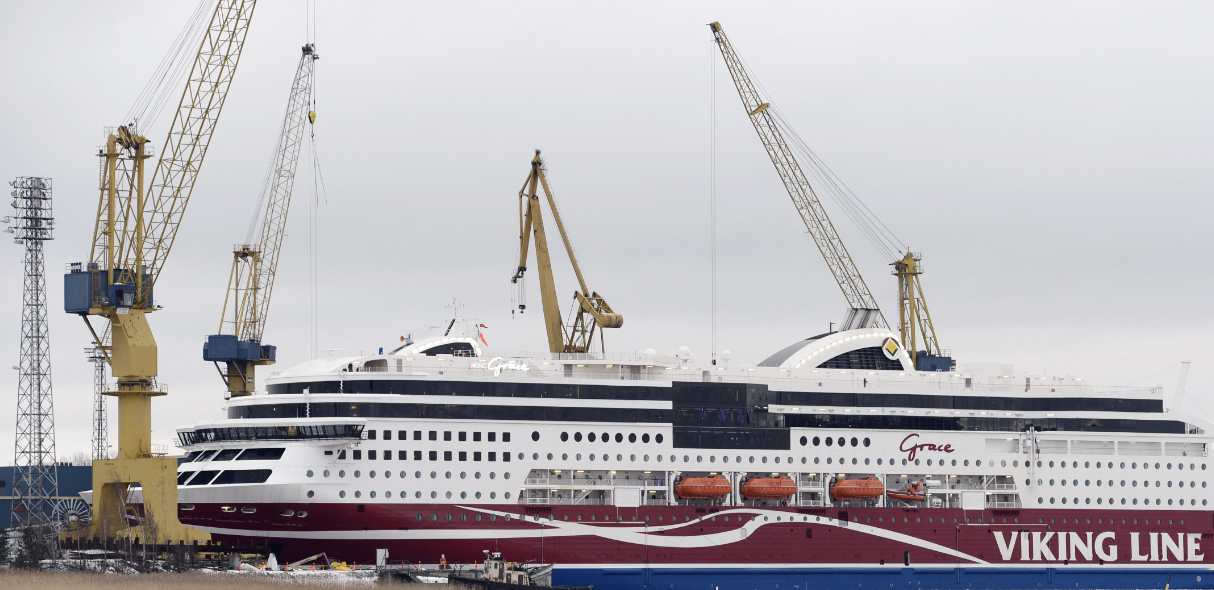 The ferry M/S Viking Grace belonging to Finnish cruise company Viking Line. (Heikki Saukkomaa/AFP/Getty Images)