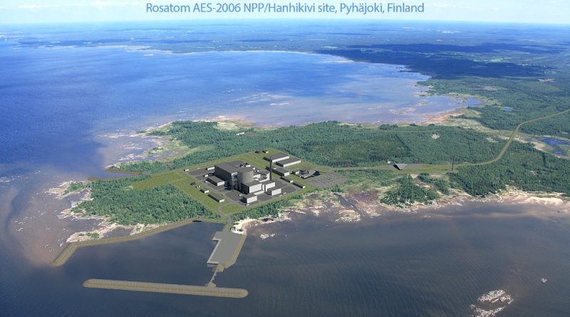 An image depicting the nuclear station that's under construction on the Hanhikivi peninsula near Raahe, Finland. (Fennovoima)