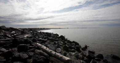 A view of the Beaufort Sea from the community of Tuktoyaktuk in Canada's Northwest Territories. Imperial Oil's decision to delay drilling in the Beaufort was among your most read stories this week. (Rick Bowmer/AP)