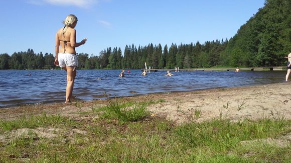 Beach days have been few and far between in Finland this summer. (Riina Kasurinen/Yle)