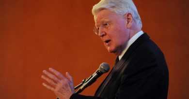 President Ólafur Ragnar Grímsson of Iceland was the keynote speaker during the opening dinner for "The Alaskan Arctic: A Summit on Shipping and Ports" in the Hotel Captain Cook on Sunday, Aug. 23, 2015. (Bill Roth / Alaska Dispatch News)