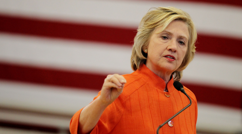 Democratic presidential candidate and former U.S. Secretary of State Hillary Clinton answers questions from members of the media following a campaign stop in North Las Vegas, Nevada on Tuesday. (Isaac Brekken/Getty Images)