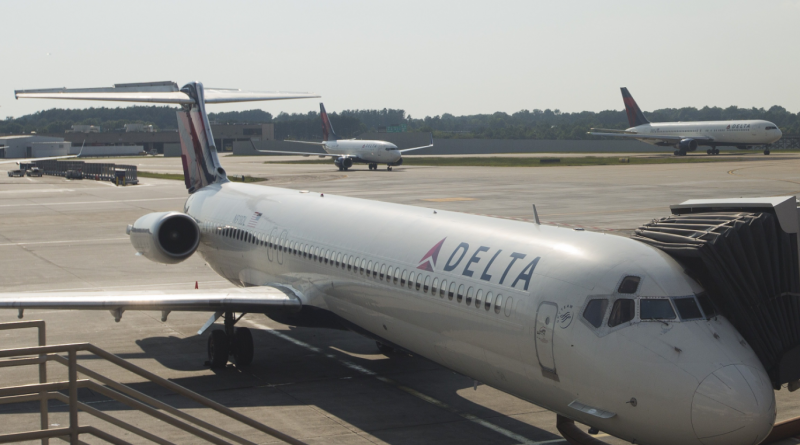 Delta Air Lines serves Anchorage, Juneau and Fairbanks and says it is reviewing its policies on transporting hunting trophies. (Andrew Caballero-Reynolds/AFP/Getty Images)