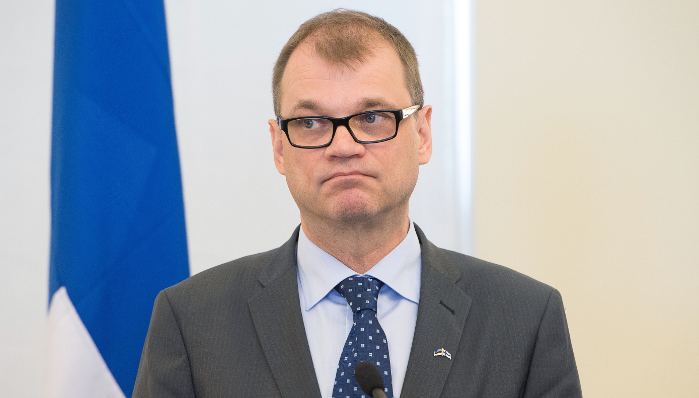 Finland's Prime Minister Juha Sipilä in June 2015. In an interview with the daily Finnish paper Keskisuomalainen, he said  it's unlikely any new proposals for nuclear power plants would come up for consideration during the current government’s term in office.(Raigo Pajula/AFP/Getty Images)