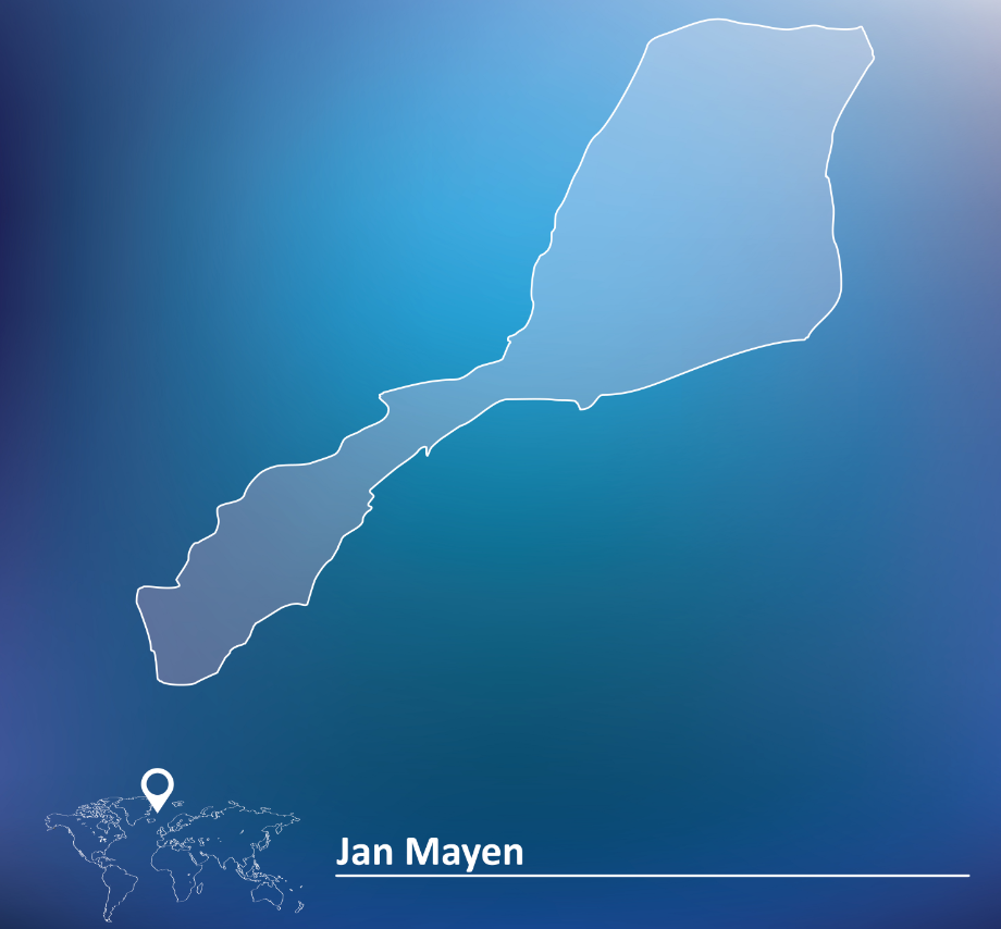 Illustration showing location of Jan Mayen Island. Jan Mayen is part of the LORAN-C radio navigation network in the Atlantic Ocean. (iStock)