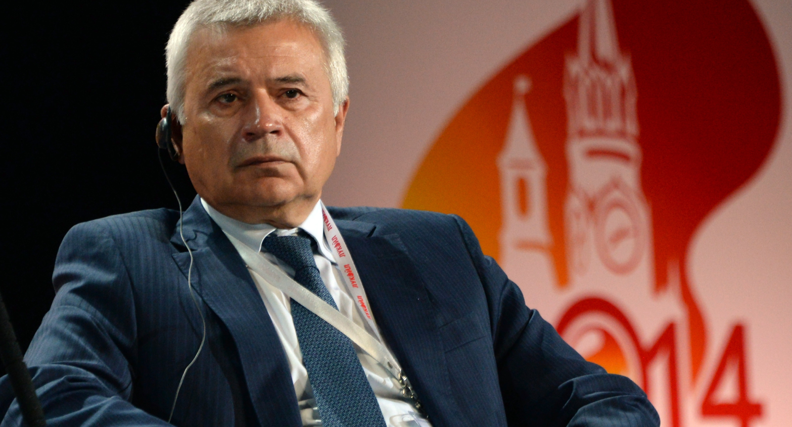 LUKoil president Vagit Alikperov, attends a plenary session of the World Petroleum Congress in Moscow, on June 16, 2014. (Vasily Maximov/AFP/Getty Images)
