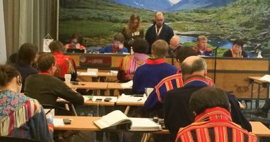 A meeting of the Sami parliament in Arvidsjaur. (Jenny Israelsson Skoglund/ Sameradion & SVT Sápmi)