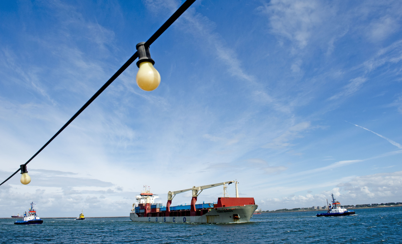 The Yong Sheng arriving in Rotterdam on September 10, 2013. The Yong Sheng is the first commercial Chinese ship to transit through the Northern Sea Route, which connects the Atlantic and Pacific oceans by way of the Bering Strait and Russia's northern coast.(Robin Utrecht /AFP/Getty Images)