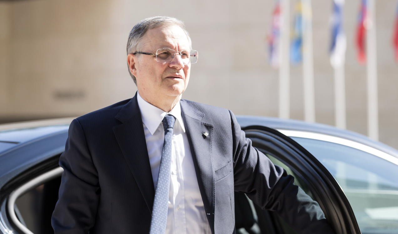 Governor of the Finnish central Bank Erkki Liikanen in Luxembourg on September 11, 2015. (Theirry Monasse/AFP/Getty Images)
