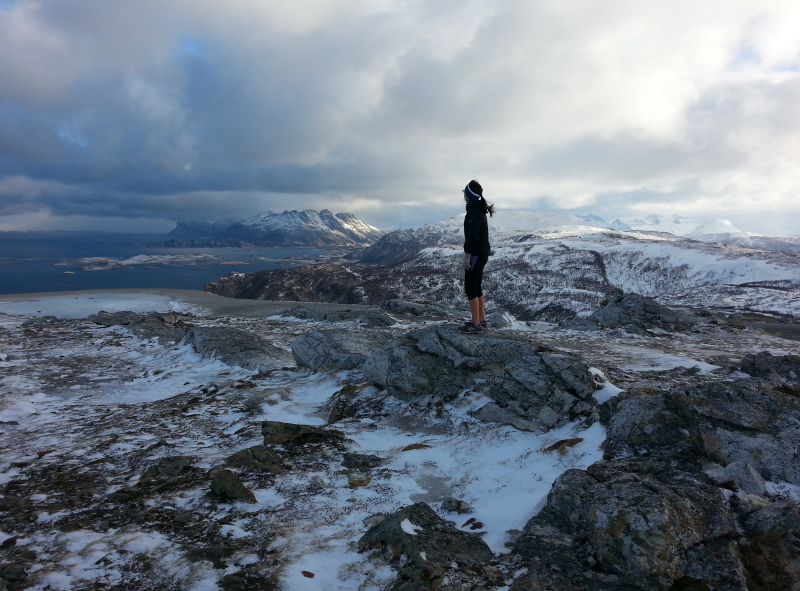 The destination of a morning run outside Bodø, Norway. March 2015. (Mia Bennett)