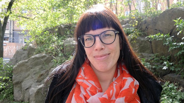 Kaisa Huuva, co-editor of a book from the Swedish Church. (Olle Kejonen / SR Sameradion)