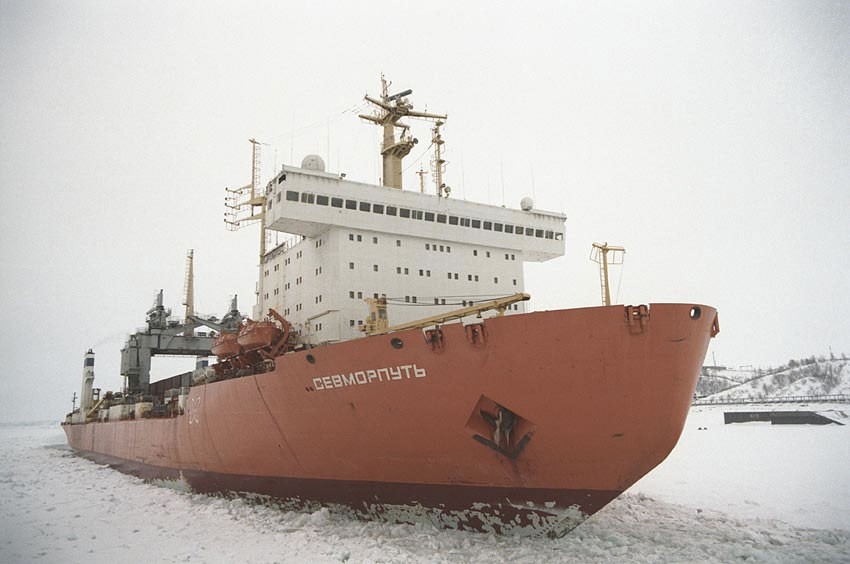 The Sevmorput is soon ready for regular shipping along Russia's Arctic coast. Photo: Rosatomflot.ru