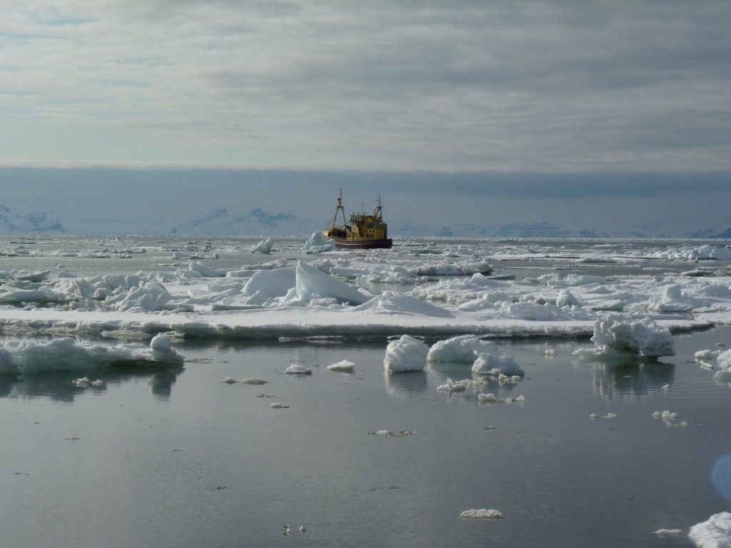 Shipping in icy waters is never completely risk-free. (Irene Quaile, Svalbard)