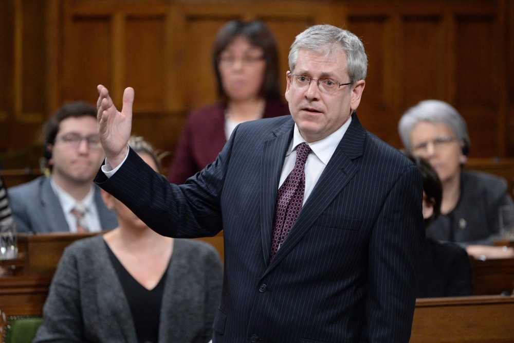 NDP MP Charlie Angus takes part in an emergency debate on the suicide crisis on Aboriginal reserves, particularly in Attawapiskat in Ontario, in the House of Commons in Ottawa, Tuesday, April 12, 2016. Adrian Wyld/THE CANADIAN PRESS