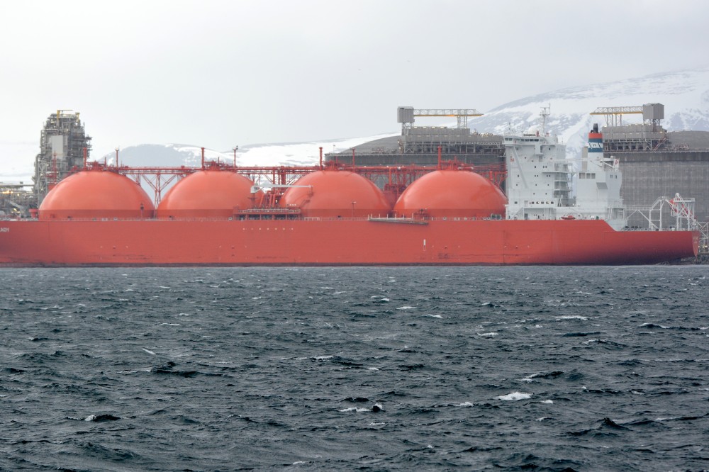 Hammfest LNG processes natural gas from the Snøhvit field in the Barents Sea. Photo: Thomas Nilsen