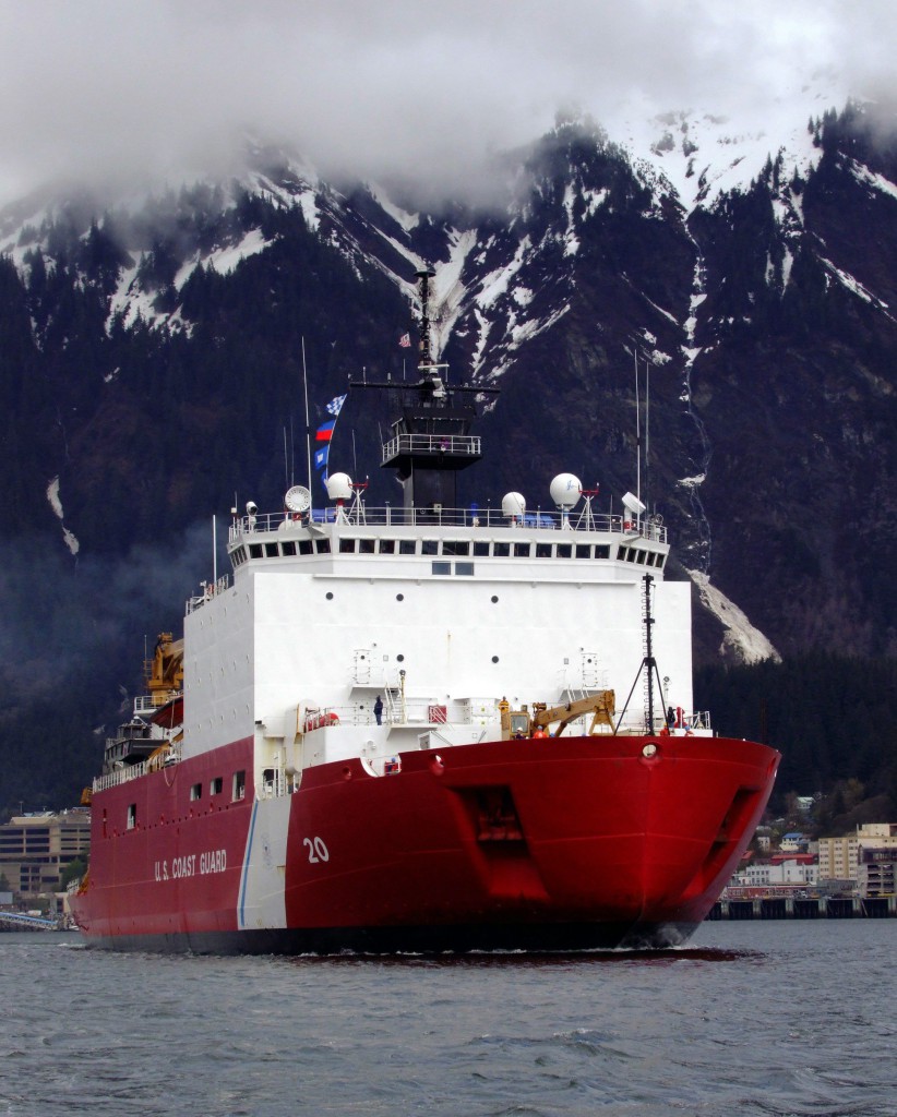 The U.S. has only two heavy-duty icebreakers, one largely scrapped and unusable, the other dedicated to scientific missions in Antarctica. A third icebreaker, the medium-duty Healy (pictured above) travels in the Arctic mainly as a research ship. (The Associated Press/The Canadian Press)