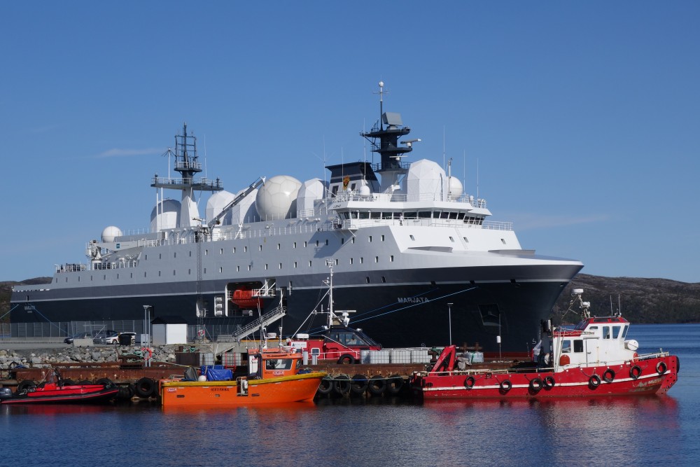 The new "Marjata" at port in Kirkenes. (Atle Staalesen/The Independent Barents Observer)