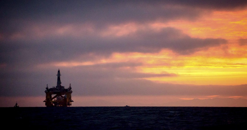 A Royal Dutch Shell oil drilling rig in 2015. This week a half-dozen Alaskans connected to the oil industry traveled to Washington, D.C., to urge administration officials to keep the Alaska lease sales on the agenda — in the Beaufort in 2020 and Chukchi in 2022.(Daniella Beccaria/seattlepi.com via AP)