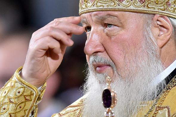 Patriarch Kirill (pictured above in 2015) travelled to the Komi Republic this week and paid tribute to the gulag prisoners who built the industrial town of Vorkuta. (Kirill Kudryavtsev/AFP/Getty Images)