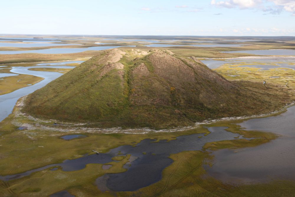 Pingo in the Mackenzie Delta, Northwest Territories, Canada (Photo: John Simmons)