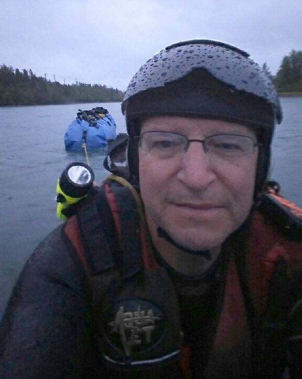 Denis Moran took a selfie when he started the river trip in Whitehorse, Yukon, on May 25. (Denis Morin)