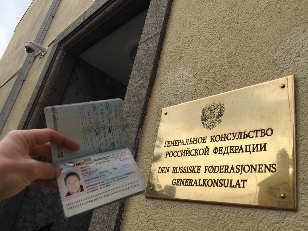 Got it! The Russian General Consulate in Kirkenes, Norway, has issued about 5,500 visa-free travel permits. (Atle Staalesen)