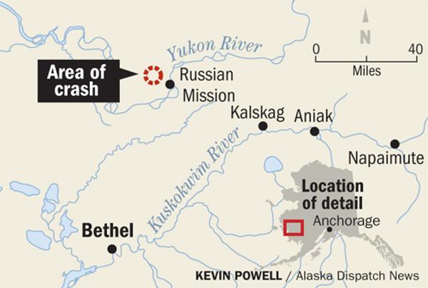 Alaska plane accident map