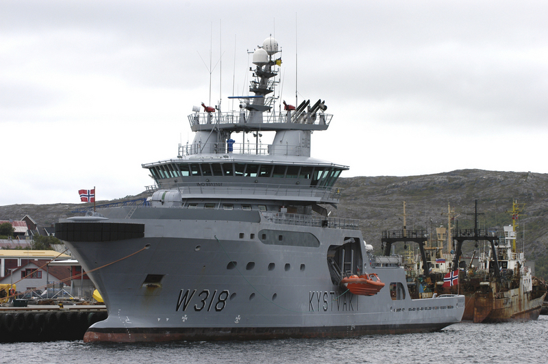 Coast Guard vessel “Harstad” at port in Kirkenes. (Thomas Nilsen/The Independent Barents Observer)