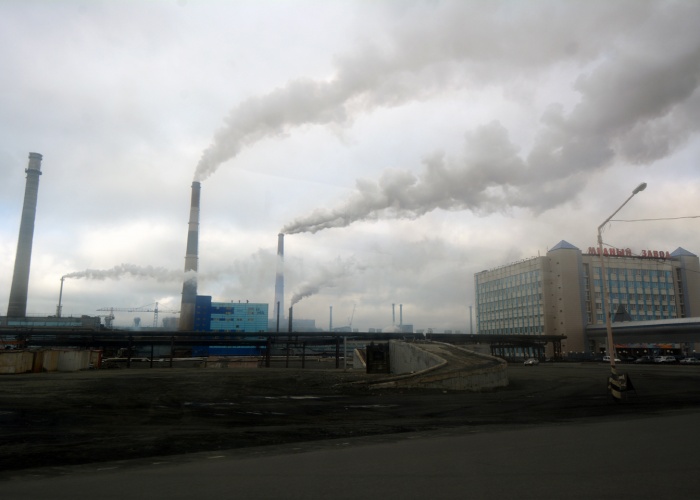 Nadezhda plant in Norilsk. (Thomas Nilsen / The Independent Barents Observer)