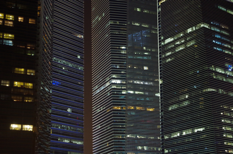 Skyscrapers in Singapore. 2013. (Mia Bennett)