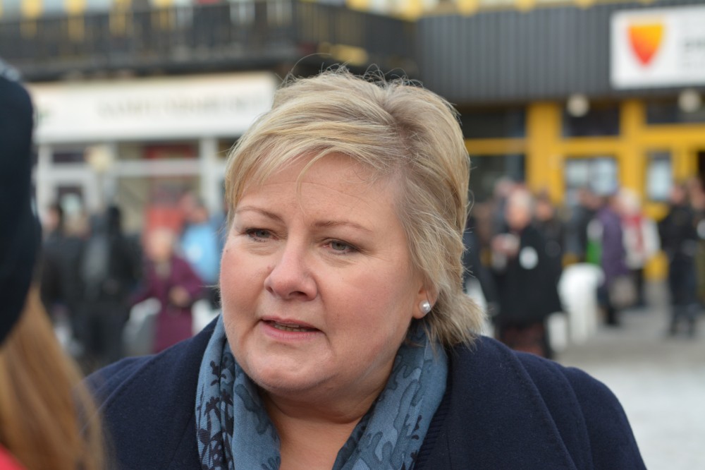 Norwegian Prime Minister Erna Solberg. (Thomas Nilsen/The Independent Barents Observer)