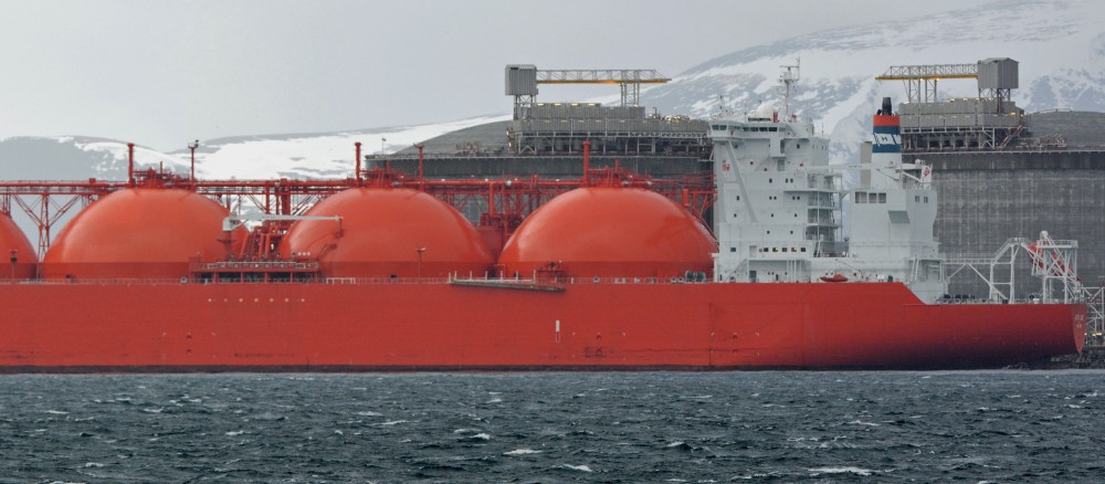 Hammerfest LNG is the world’s northernmost liquid natural gas processing plant. Gas from the Snøhvit field off the coast off Finnmark is taken onshore, processed and shipped to the markets in Europe and Asia. (Thomas Nilsen/The Independent Barents Observer)